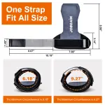 Double Layer Leather Weight Lifting Wrist Strap – Adjustable Neoprene Padded Wrist Wraps for Deadlift & Powerlifting - Image 7