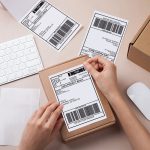 9527 Product Fanfold 4 x 6 Direct Thermal Labels White Perforated Shipping Labels, 500pcs per Stack,1 Stack - Image 2