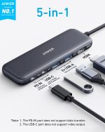 Anker USB C Hub, 5-in-1 USBC to HDMI Splitter with 4K Display, 1 x Powered USB-C 5Gbps & 2×Powered USB-A 3.0 5Gbps Data Ports for MacBook Pro, MacBook Air, Dell and More - Image 6