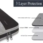 Ytonet Laptop Case, 15.6 inch TSA Laptop Sleeve Computer Bag Water Resistant Computer Case Carrying Cover Compatible for Lenovo, HP, Dell, Asus Notebook, Gifts for Men Women, Grey - Image 6