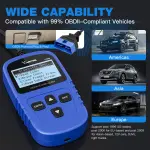 VDIAGTOOL VD10 OBD2 Scanner Code Reader Car Diagnostic Tool Engine Fault Code Reader for Turn Off CEL with Freeze Frame/I/M Readiness for All OBDII Protocol Cars, OBD2 Scanner Diagnostic Tool - Image 4