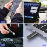 JOIOT 128GB USB C Flash Drive Dual USB 3.0 Flash Drive Type C + USB A Portable Type-C Flash Drive 2-in-1 USB-C Thumb Drive for Smartphone Tablet Computer Mac iPhone 15 Black - Image 4