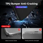 BlueSwan Anti-Cracking Hard Shell Case Compatible with MacBook Pro 14-inch M5 2026 2025-2021 Release M4 M3 M2 M1 Pro/Max Chip, Anti-Fingerprint Soft TPU Bumper, Frosted Black - Image 8