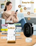 NDYIN Label Maker Machine with Tape, N12 Portable Bluetooth Label Printer, Wireless Mini Label Makers Thermal Sticker with Multiple Templates for Home, Kitchen, School, Office Organization, Black - Image 6