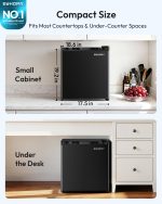 EUHOMY 1.1 Cubic Feet Mini Freezer, Countertop, Single Door Compact Upright Freezer with Reversible Door, Removable Shelves, Small freezer for Home/Dorms/Apartment/Office, New Black - Image 9