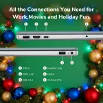 HP 15.6 Touchscreen Laptop Computer - Windows 11Pro, AI Copilot, 16GB RAM + 1TB SSD, 15.6'' FHD Anti-Glare Touchscreen (1920 x 1080), Intel 8 Core i3-N305, Intel UHD Graphics, WiFi-6, Moonlight Blue - Image 4