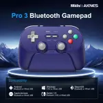 8BitDo Pro 3 Bluetooth Controller for Switch/Switch 2, TMR Joysticks,Programmable Pro Back Buttons&R4/L4 Bumpers,Hall/Tactile Triggers, Swappable ABXY Buttons, for Windows,Apple,SteamOS,Android,Purple - Image 8