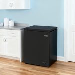 EUHOMY 3.5 Cu.Ft Chest Freezer with Removable Basket, Small Deep Freezer Adjustable 7 Thermostat, Quiet Mini Freezer Free-Standing Top Door, Energy Saving for Apartment/Garage/Basement/Dorm/Home,Black - Image 2