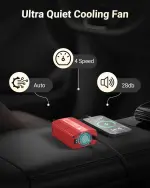 BESTEK Power Inverter DC 12V to AC 110V - 300W Car Plug Adapter Outlet with 4.8A Dual USB Fast Charging Port - Car Charger Cigarette Lighter Adapter for Phone, Laptop on Road Trip - Aluminum Housing - Image 5