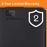 WD 2TB Elements Portable External Hard Drive for Windows, USB 3.2 Gen 1/USB 3.0 for PC & Mac, Plug and Play Ready - WDBU6Y0020BBK-WESN - Image 8