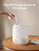 DREO Humidifier 409S, Humidifiers for Bedroom Baby, Ultra Quiet 28dB & 3L Top Fill Cool Mist Humidifier for Nursery, Smart Air humidifier for Plants, 1500+ RGB Night Light & Sleep Routine Trainer (Renewed) - Image 4