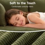 108" Cloud Couch Sectional – Modular L-Shaped Sofa with Chaise, Deep Seat, No Assembly Required - Image 2