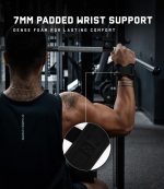 Heavy Duty D-Ring Lifting Wrist Straps with Anti-Slip Silicone Grip Beads – Cushioned & Adjustable for Deadlifts, Powerlifting & Gym Training - Image 3