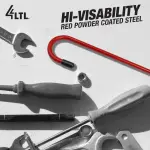 4LIFETIMELINES Brake Caliper Hanger Hooks, Durable Steel, Red Powder Coated with Rubber Tips, for Automotive Work on Brake Axle and Suspesion Systems - 8 Pack - Image 4
