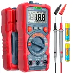 AstroAI Multimeter Tester, TRMS 4000 Counts Volt Meter Auto-Ranging Ohmmeter Digital 1.5v/9v/12v Battery Voltage Tester Measure Voltage Current Resistance Diodes Continuity Capacitance with NCV