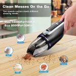 Handheld Car Vacuum – 14000Pa Suction, Brushless Motor - Image 6
