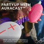 Ultimate Ears MINIROLL Ultra-Portable Waterproof Bluetooth Speaker, Big Bass, IP67 Dustproof, 131 ft Range - Gentle Grey (Renewed) - Image 7