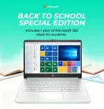 HP 14" Laptop 2025 Holiday Edition, Intel 4-Core CPU, 8GB RAM, 128GB SSD, Willow Green, HD BrightView Display, Windows 11, Microsoft 365 Web Apps + 1TB OneDrive – Great Gift for School & Home - Image 9