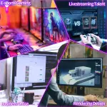 ZER-LON Gaming PC Desktop Computer, Intel Core I7 up to 4.2GHz, RTX 2060 6G GDDR6, 16G DDR4 RAM, 1TB NVME SSD, WiFi 5.0, Prebuilt Gaming PC Tower Computer with 4 RGB Fan - Image 6
