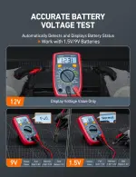 AstroAI Digital Multimeter Tester 2000 Counts with DC AC Voltmeter and Ohm Volt Amp Meter; Measures Voltage, Current, Resistance, Continuity and Diode, Blue - Image 6