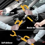 CARTMAN Vehicle Steering Wheel Lock Car Anti Theft Security Lock with Adjustable Length Fit for Cars Trucks Vans and SUVs - Image 2