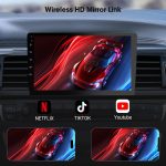 Haudio Carplay Screen for Car, 10.1 inch Wireless CarPlay & Android Auto,Backup Camera,Double Din Car Stereo,GPS Navigation, ZLink,Audio Receivers, Music Player (10.1 inch) - Image 4