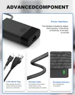 STJJNNWI 65W USB Type C Laptop Charger Compatible with HP Envy x360, EliteBook 840, Spectre x360, Zbook Firefly, Omnibook, ProBook, Chromebook, Elite x2 USBC Computer AC Power Cord - Image 6