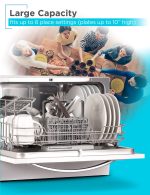 BLACK+DECKER BCD6W 6 Place Setting ENERGY STAR Portable Compact Countertop Dishwasher - Image 7