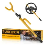SURDOCA Upgraded Car Steering Wheel Lock Anti-Theft Device, Steering Wheel Locks for Car SUV, Easy Installation, Rubber Protection, Extendable Universal Security Device