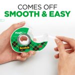 Scotch Magic Tape, Invisible, Repair Christmas Cards and Use as Holiday Gift Wrap Supplies for Christmas, 6 Tape Rolls with Dispensers - Image 7