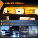 Nilight 12 Inch Roof Top Strobe Lights 48LED Hazard Light Emergency Safety Warning LED Flashing Bar Magnetic Mount 12V 24V Cars Trucks Tractors Snow Plows Construction Vehicles - Image 8