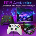 UGAME Wired Xbox Controller for X Box Series X S One PC PS4 Switch, Gaming Control Controllers with 1000Hz Polling Rate No Drift Stick, Custom Paddles Turbo Remote, RGB Light White Gamepad - Image 2