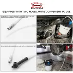 BILITOOLS 3L Brake Bleeder Vacuum Pump Kit, Universal One Person Pneumatic Brake System Clutch Fluid Bleeding Extractor Tool with Adapters & 1L Refilling Bottle - Image 6