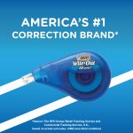 BIC Wite-Out EZ Correct Tear-Resistant Correction Tape with 39.3 ft of Tape, 10-Count Pack in White - Image 4