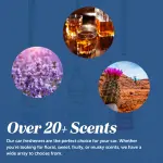 CANDECraftCo Car Air Hanging Fragrance Oil, Car Auto Freshener for Essential Oils, Scents Fragrance Aromatherapy Automobile Diffuser, Long Lasting (Pistachio & Salted Caramel) - Image 2