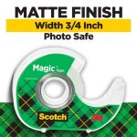Scotch Magic Tape, Invisible, Repair Christmas Cards and Use as Holiday Gift Wrap Supplies for Christmas, 6 Tape Rolls with Dispensers - Image 9