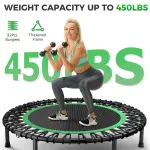 40" Rebounder Trampoline for Adults with Bungee Cords – Portable Fitness Mini Trampoline - Image 9
