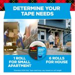 Scotch Heavy Duty Shipping Packing Tape, Clear, Shipping and Packaging Supplies, 1.88 in. x 54.6 yd., 6 Tape Rolls - Image 9