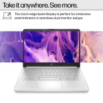 HP Ultrabook 14 Laptop Computer Business Study & Home 2025, Lifetime MS Office + Windows 11 Pro, Quad-Core Intel CPU, 16GB RAM & 628GB Storage (128GB UFS+500GB Ext), Wi-Fi 6, HubxcelAccessory, Silver - Image 4
