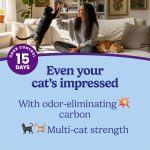 Fresh Step Clumping Cat Litter, Multi-Cat, Long Lasting Odor Control Kitty Litter with Activated Charcoal, Low Dust Formula, 14 lb - Image 10
