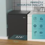 EUHOMY 3.5 Cu.Ft Chest Freezer with Removable Basket, Small Deep Freezer Adjustable 7 Thermostat, Quiet Mini Freezer Free-Standing Top Door, Energy Saving for Apartment/Garage/Basement/Dorm/Home,Black - Image 5