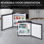 Whynter CUF-112SS Mini, Energy Star Rated Small Upright Freezer with Lock, Stainless Steel -1.1 Cubic Feet - Image 6