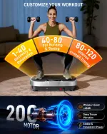 Vibration Plate Exercise Machine for Weight Loss & Lymphatic Drainage – 330LB Capacity - Image 6