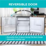 BLACK+DECKER 1.7 Cu. Ft. Compact Refrigerator, ENERGY STAR Certified, Single Door Mini Fridge with Chiller Compartment, Personal Fridge for Home or Dorm Room, R600a Refrigerant, BCRK17B, Black - Image 4