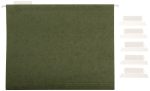 Amazon Basics Hanging Organizer File Folders for Efficient Filing, Sturdy, Adjustable Tabs, Letter Size, Pack of 25, Green - Image 4