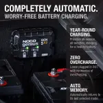 NOCO Genius GEN5X2: 2-Bank, 10A Onboard Battery Charger - 5A Per Bank, 12V Waterproof Marine Charger with Overcharge Protection & Temperature Compensation – for Lead-Acid & Lithium Batteries - Image 5
