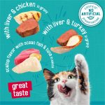 Purina Friskies Wet Cat Food Variety Pack, Tasty Treasures Prime Filets (With Ocean Fish and Tuna, With Chicken and With Turkey) - 5.5 Ounce (Pack of 12) - Image 9