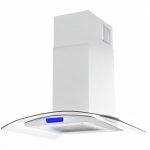 COSMO COS-668ICS900 36 in. Lumin Collection 380 CFM Ducted Island Range Hood, Soft Touch Controls, LED Lights, Stainless Steel - Image 3