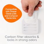 Diaper Genie Carbon Filter (4-Pack) | Diaper Pail Odor Eliminator & Deodorizer | Compatible with the Diaper Genie Complete and Expressions Pail - Image 5