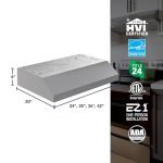 Broan-NuTone 36-Inch Stainless Steel Under Cabinet Range Hood- Trusted Quiet Power with 350 CFM, 1.5 Sones for Effective Everyday Kitchen Ventilation - Image 7
